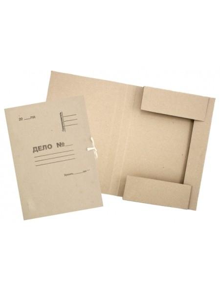 Папка картонная на завязках «Дело» 0,6мм, Полиграфкомпонент Папка картонная на завязках «Дело» 0,6мм, Полиграфкомпонент