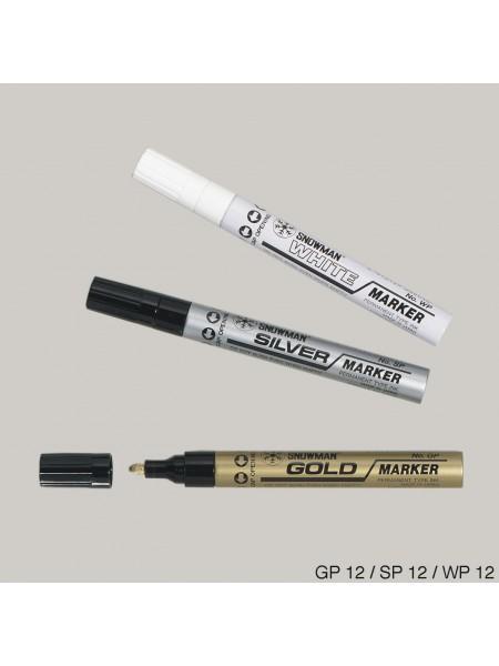 SNOWMAN Маркер лаковый белый WP-12 (1-3 мм) SNOWMAN Маркер лаковый белый WP-12 (1-3 мм)