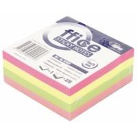 FORPUS Стикеры 75х75мм, 320л, 4 цвета, ECO Mix неон