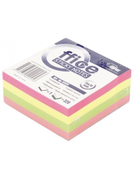 FORPUS Стикеры 75х75мм, 320л, 4 цвета, ECO Mix неон FORPUS Стикеры 75х75мм, 320л, 4 цвета, ECO Mix неон