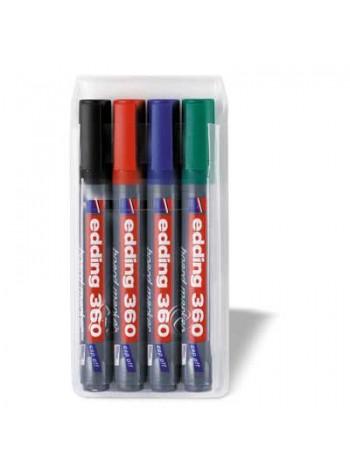 EDDING Набор маркеров для доски E-360, 4 цвета 