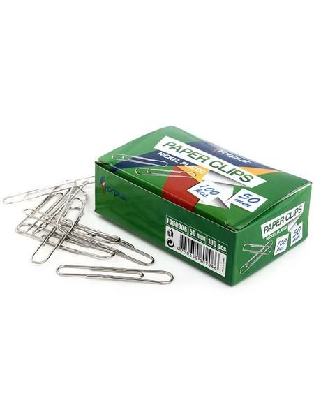 FORPUS Скрепки канцелярские 50 мм, 100шт/уп, гофрированные FORPUS Скрепки канцелярские 50 мм, 100шт/уп, гофрированные