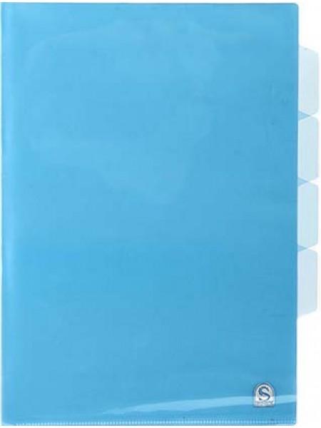 SPONSOR Папка-уголок пластиковая с 3 отделениями, толщина пластика 0.15мм, ассорти SPONSOR Папка-уголок пластиковая с 3 отделениями, толщина пластика 0.15мм, ассорти