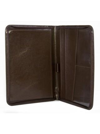 Папка деловая на молнии 188-02, коричневая