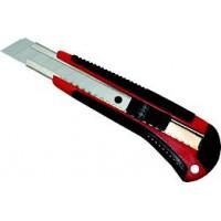 LACO Нож канцелярский С18С комфорт прорезиненый, с 2-мя запасными лезвиями