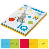 Набор цветной бумаги IQ COLOR, пл. 80г/м2, ф.А4, 250л, интенисвные тона