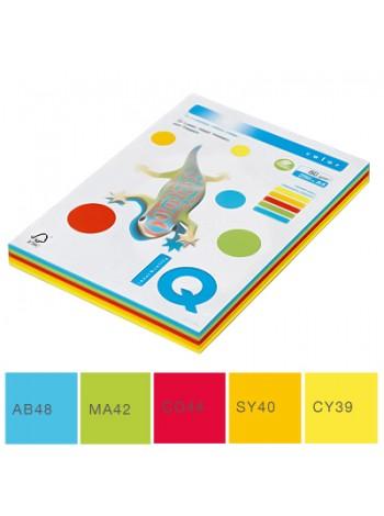 Набор цветной бумаги IQ COLOR, пл. 80г/м2, ф.А4, 250л, интенисвные тона