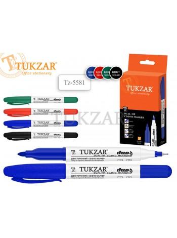 TUKZAR Маркер перманентный 2-х сторонний DUO для CD/DVD