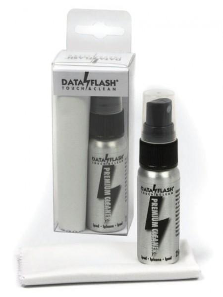 Data-Flash "Премиум" Набор для чистки сенсорных экранов: спрей 25мл + салфетка микрофибра 20х20см