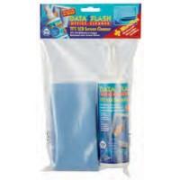 Data-Flash Набор чистящий для экранов 250мл спрей + салфетка микрофибра 40х40см