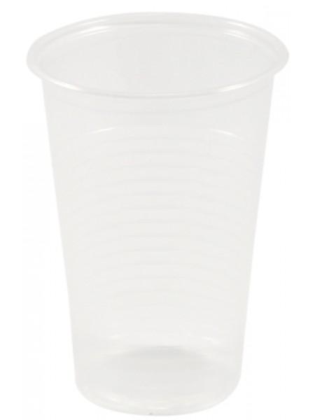 Стакан пластиковый одноразовый, 200 мл, прозрачный, ПП, 100 шт/уп