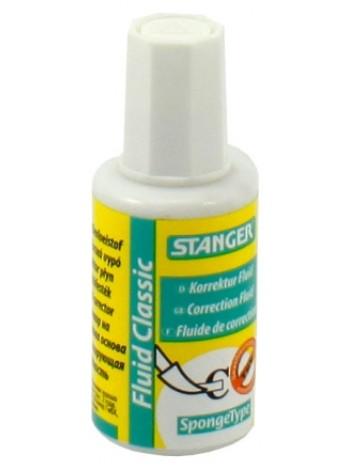 STANGER Корректирующая жидкость Classic, 18 мл, на спиртовой основе, губка