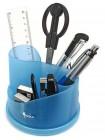 FORPUS Настольный органайзер, 9 предметов, вращающийся, синий ROTARY