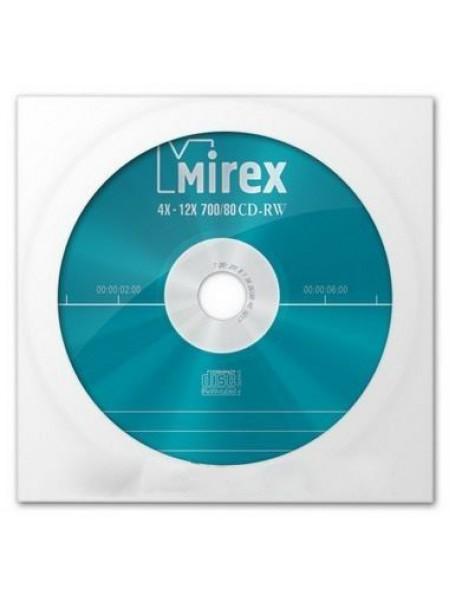 Mirex CD-RW диск 700 Mb 12х в бумажном конверте с окном Mirex CD-RW диск 700 Mb 12х в бумажном конверте с окном