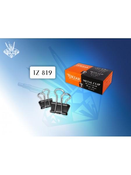 TUKZAR Зажим для бумаг 15 мм, черный TUKZAR Зажим для бумаг 15 мм, черный