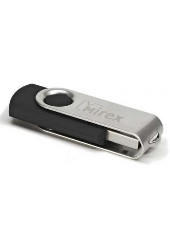 Mirex 16Gb USB FlashDrive SWIVEL BLACK, мет.откидная дужка на разъем