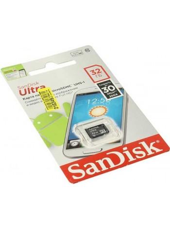 SanDisk Карта памяти microSDHC 32Gb SanDisk Ultra SDSDQL-032G-R35 UHS-I Class10