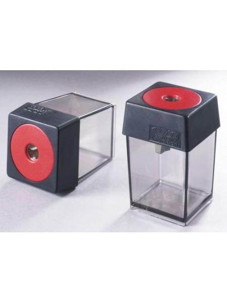 LACO Точилка для карандашей SP901, с контейнером, квадратная форма, 1-отверстие