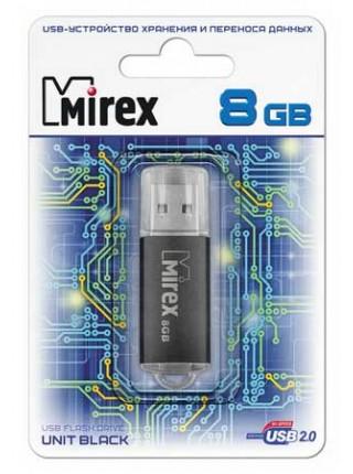 Mirex 8Gb USB FlashDrive UNIT BLACK, металлический корпус Mirex 8Gb USB FlashDrive UNIT BLACK, металлический корпус