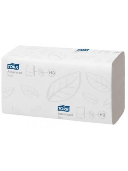 TORK Полотенца бумажные листовые Singlefold сложения ZZ двухслойные (200 л./уп)