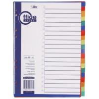 FORPUS Разделители пластиковые, цветные, ф.А4, 1-20