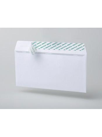 PostFix Конверт E65, белый, силиконовая лента, внутренняя запечатка, 80 г/м2, 110x220