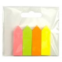 FORPUS Индексы-"стрелочки" бумажные 15х50мм 4 цвета по 50л