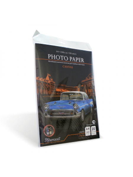REVCOL Фотобумага ХОЛСТ-CANVAS "POLYSTER" матовая А4 (210 х 297) 240 г/м 20л. REVCOL Фотобумага ХОЛСТ-CANVAS "POLYSTER" матовая А4 (210 х 297) 240 г/м 20л.