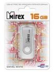 Mirex 16Gb USB FlashDrive SWIVEL WHITE, мет.откидная дужка на разъем