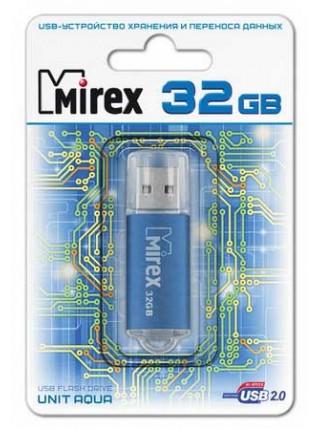 Mirex 32Gb USB FlashDrive UNIT AQUA, металлический корпус Mirex 32Gb USB FlashDrive UNIT AQUA, металлический корпус