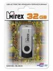 Mirex 32Gb USB FlashDrive SWIVEL BLACK, мет.откидная дужка на разъем