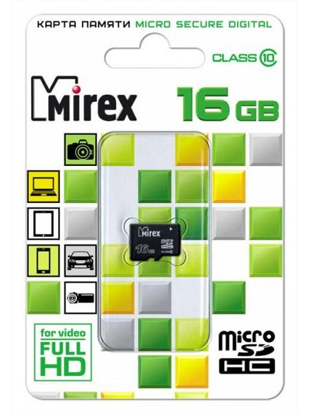 Mirex SDHC Card Micro (Class 10) 16Gb без адаптера 13612-MC10SD16 Mirex SDHC Card Micro (Class 10) 16Gb без адаптера 13612-MC10SD16