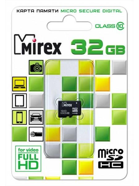 Mirex SDHC Card Micro (Class 10) 32Gb без адаптера 13612-MC10SD32 Mirex SDHC Card Micro (Class 10) 32Gb без адаптера 13612-MC10SD32