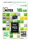 Mirex SDHC Card Micro (Class 10) 16Gb с адаптером 13613-AD10SD16
