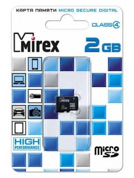 Mirex SDHC Card Micro (Class 4) 2Gb без адаптера 13612-MCROSD02 Mirex SDHC Card Micro (Class 4) 2Gb без адаптера 13612-MCROSD02