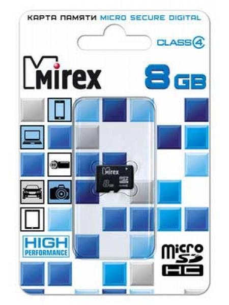 Mirex SDHC Card Micro (Class 4) 8Gb без адаптера 13612-MCROSD08 Mirex SDHC Card Micro (Class 4) 8Gb без адаптера 13612-MCROSD08