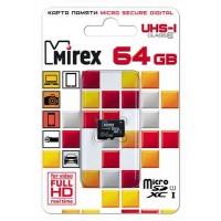 Mirex SDXC Card Micro 64Gb UHS-I (Class 10) без адаптера 13612-MC10SD64