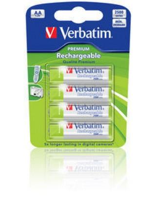 Verbatim Аккумулятор  АА 2500 мАч Premium NiMH (блистер по 4 шт.) 49941