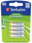 Verbatim Аккумулятор АAА 1000 мАч Premium NiMH (блистер по 4 шт.) 49942