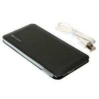 PLATINET Внешний аккумулятор PMPB60B (6000 мАч), черный, кожа