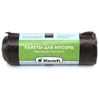 Komfi Пакеты для мусора  60л, повышенной прочности, 30 шт/рул, черные