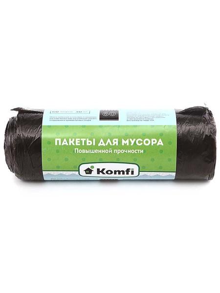 Komfi Пакеты для мусора  60л, повышенной прочности, 30 шт/рул, черные Komfi Пакеты для мусора  60л, повышенной прочности, 30 шт/рул, черные