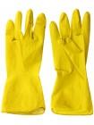Komfi Перчатки латексные с хлопковым напылением, желтые