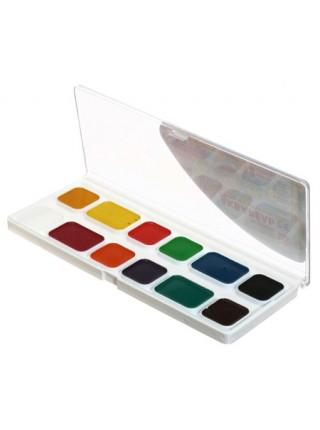 ЛУЧ Акварель «Zoo», 12 цветов, «Мини», в пластиковой коробке, без кисти