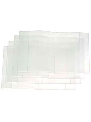 Обложка для тетрадей, учебников, А5 (350×212 мм) толщина 120 мкм, 15 шт., прозрачная