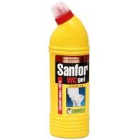 Sanfor Средство для чистки сантехники WC gel, 750 г, «Лимонная свежесть»