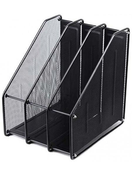 FORPUS Лоток вертикальный с 3 отделениями металлический, 310x290x240 мм