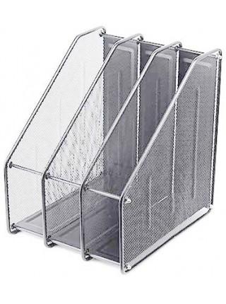 FORPUS Лоток вертикальный с 3 отделениями металлический, 310x290x240 мм