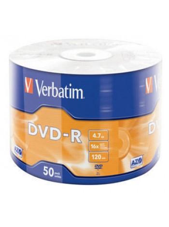 Verbatim DVD-R диск 4.7Gb 16x DLP Matt Silver, по 50 шт. в плёнке