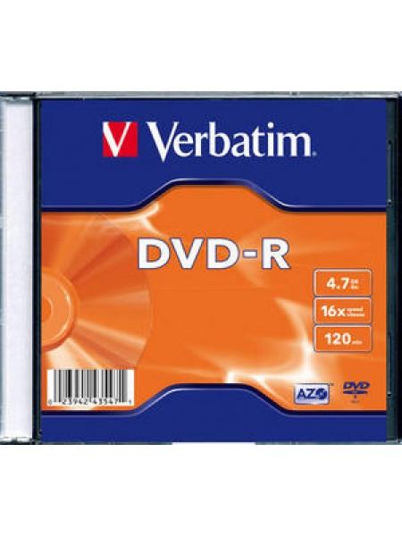 Verbatim DVD-R диск 4.7Gb 16x DLP Matt Silver, Slim Case Verbatim DVD-R диск 4.7Gb 16x DLP Matt Silver, Slim Case